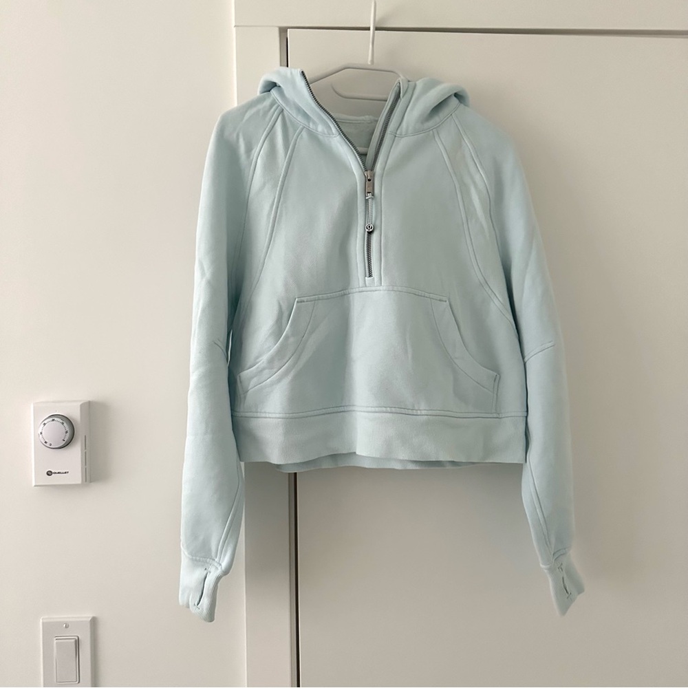 Lululemon light blue scuba hoodie